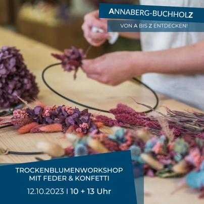 Trockenblumen-Workshop mit Feder & Konfetti