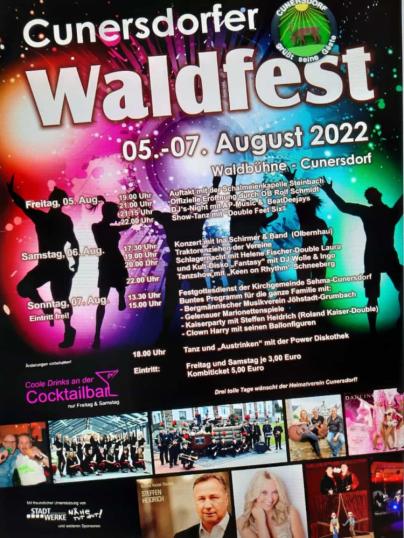 Waldfest Cunersdorf Programm